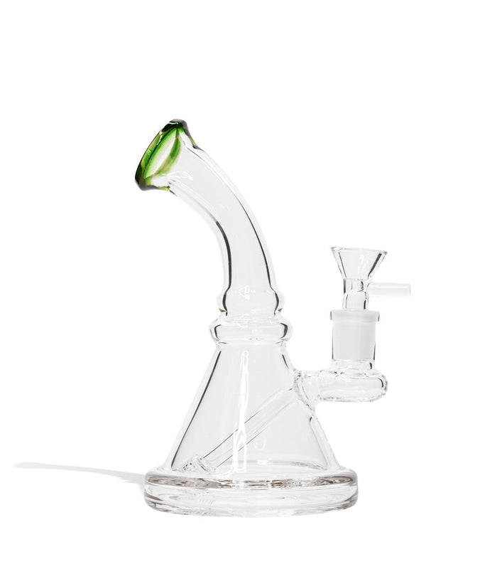 7 Inch 5mm Thick Banger Hanger with Funnel Bowl, Lake Green