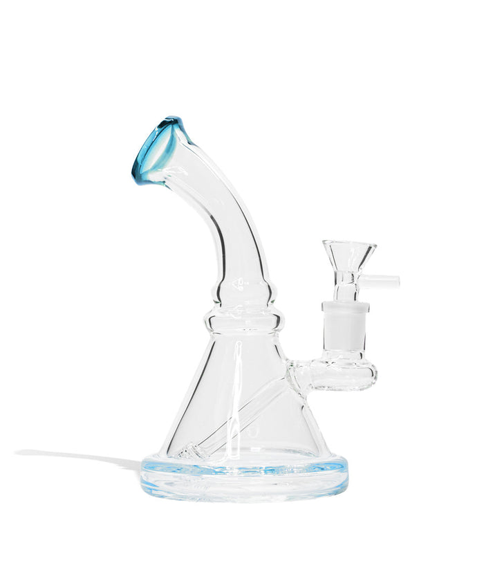 7 Inch 5mm Thick Banger Hanger with Funnel Bowl, Light Blue