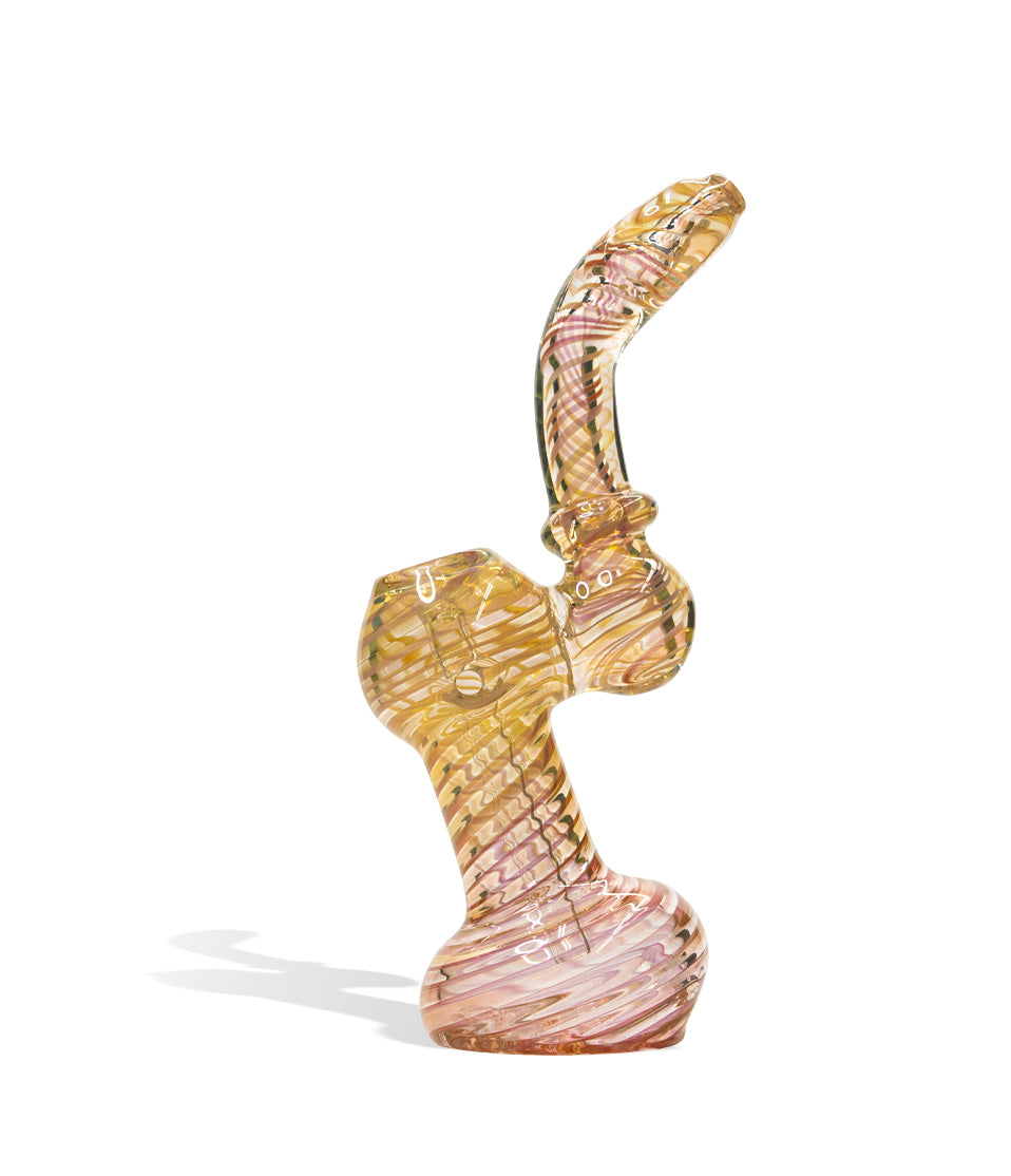 7 inch Fancy Gold Bubbler - Discreet Smoker