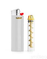 7 Pipe Twisty Glass Blunt Mini - Discreet Smoker