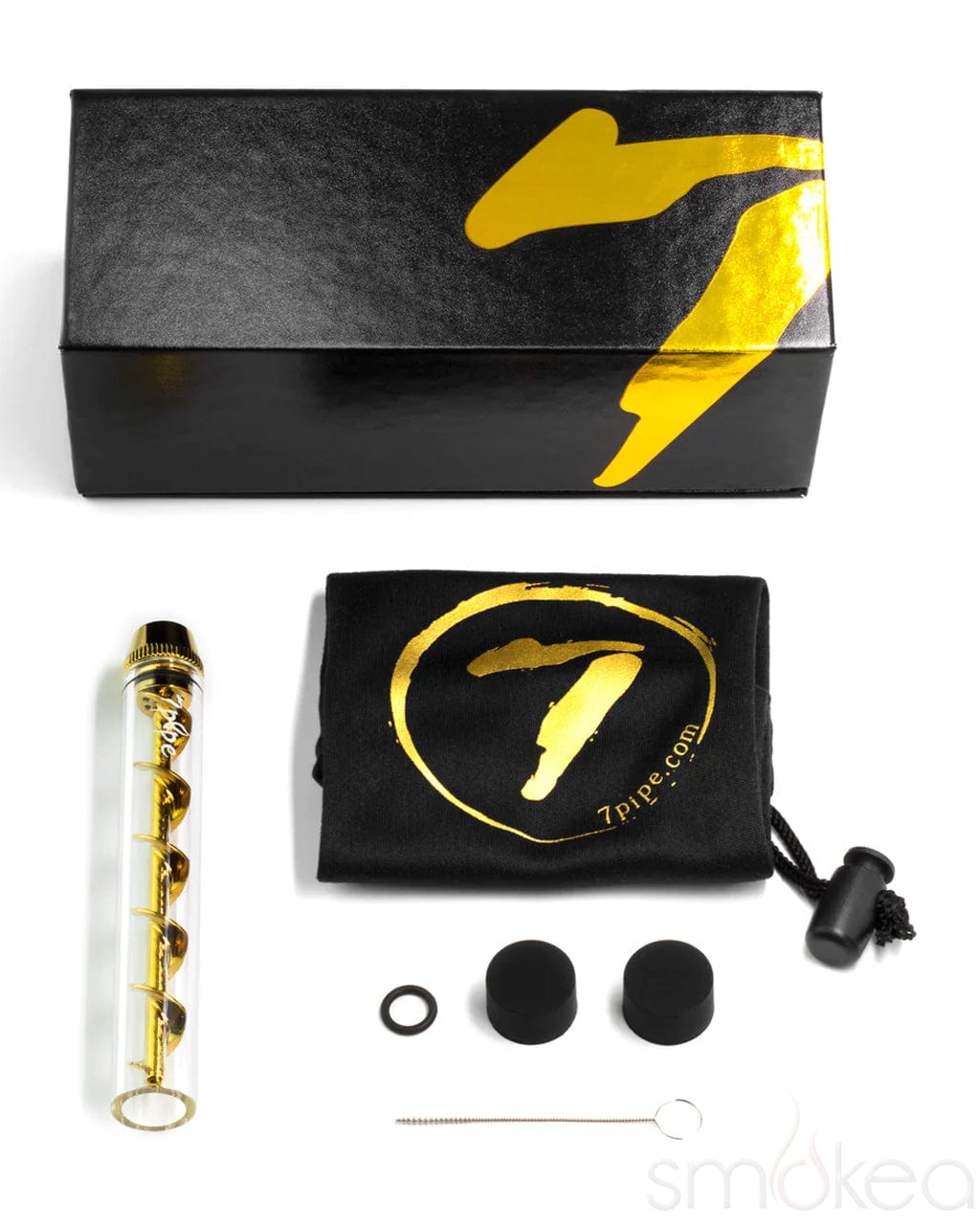 7 Pipe Twisty Glass Blunt Slim - Discreet Smoker