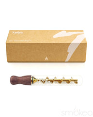 7 Pipe Twisty Glass Blunt Wood - Discreet Smoker