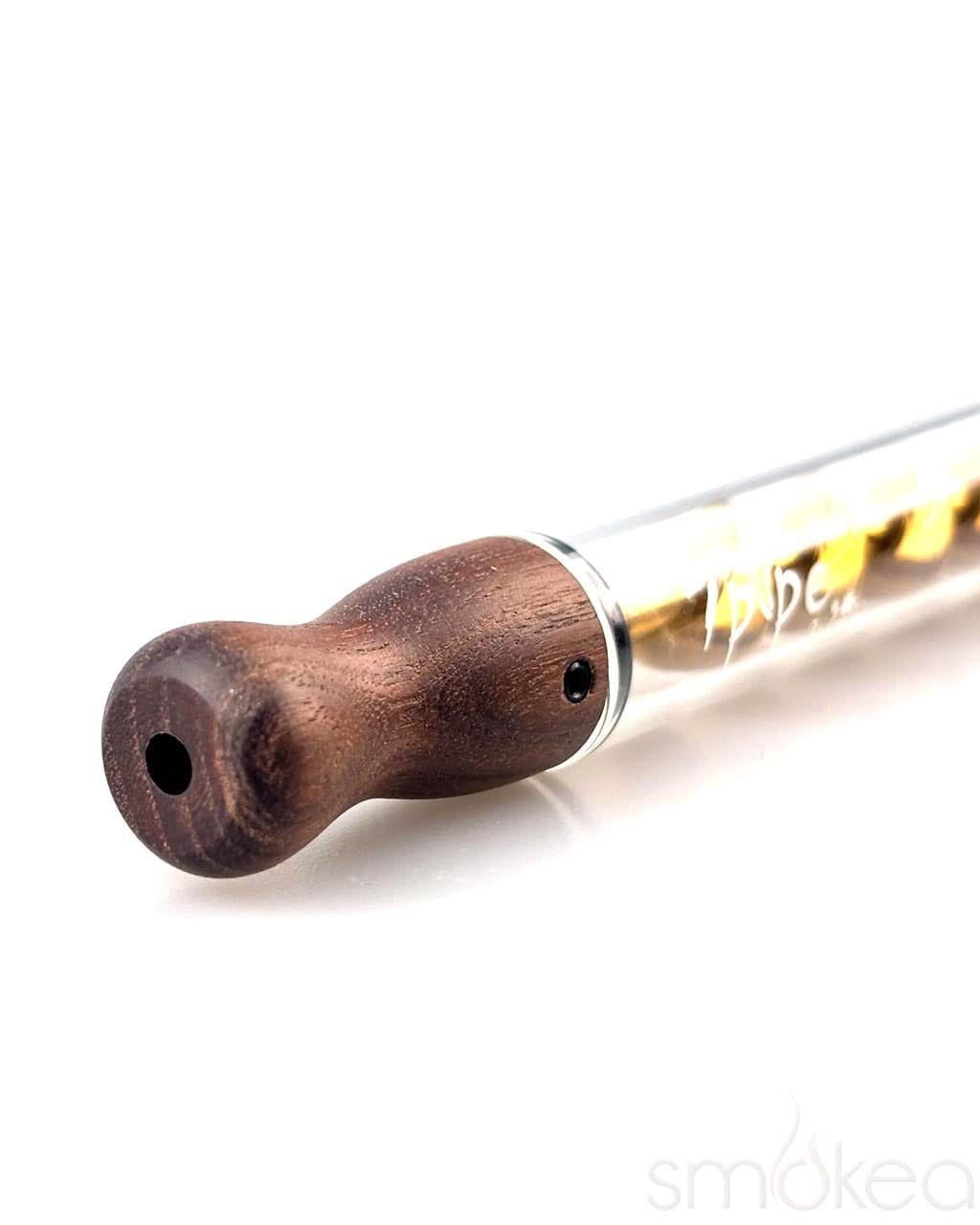 7 Pipe Twisty Glass Blunt Wood - Discreet Smoker