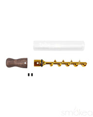 7 Pipe Twisty Glass Blunt Wood - Discreet Smoker