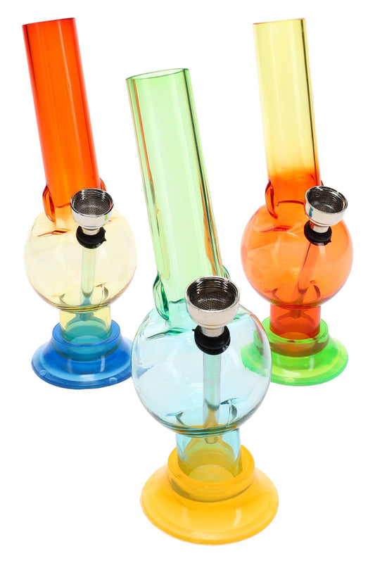 Acrylic 6″ Bong “Color Pop Mini” – Assorted Colors - Discreet Smoker