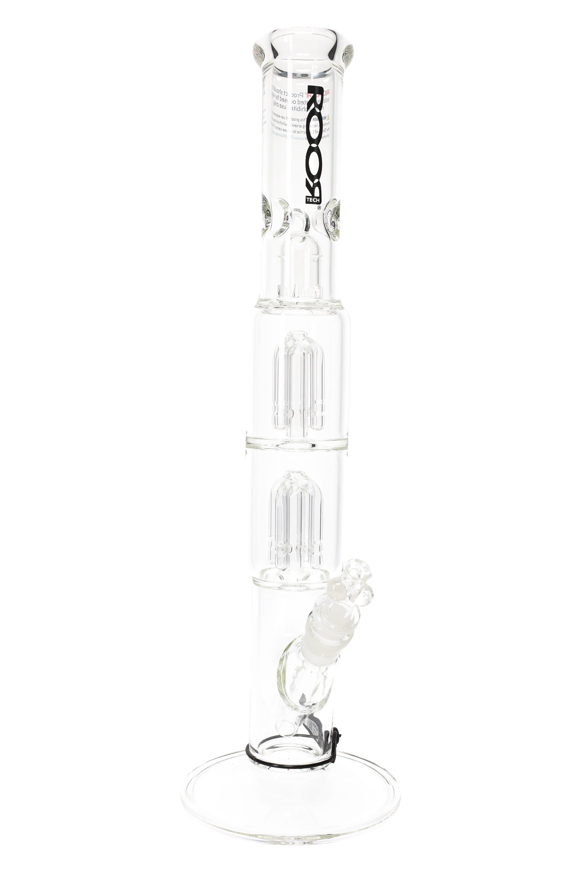 ROOR Tech 17″ Straight Shooter with Double Tree Percs – 5 mm Thick - Discreet Smoker