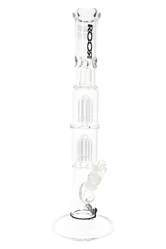 ROOR Tech 17″ Straight Shooter with Double Tree Percs – 5 mm Thick - Discreet Smoker