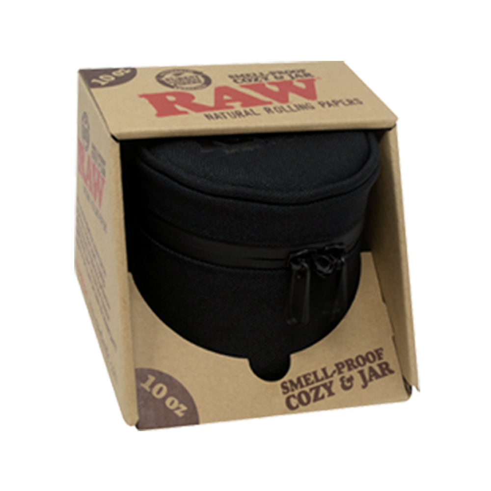 RAW Smell Proof Jar & Cozy w/ Lock - Discreet Smoker