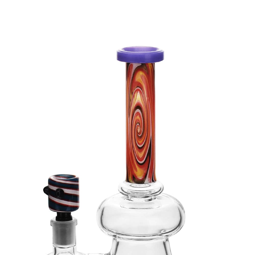 High Society - Pegasi Premium Wig Wag Hybrid Pipe (Purple) - Discreet Smoker