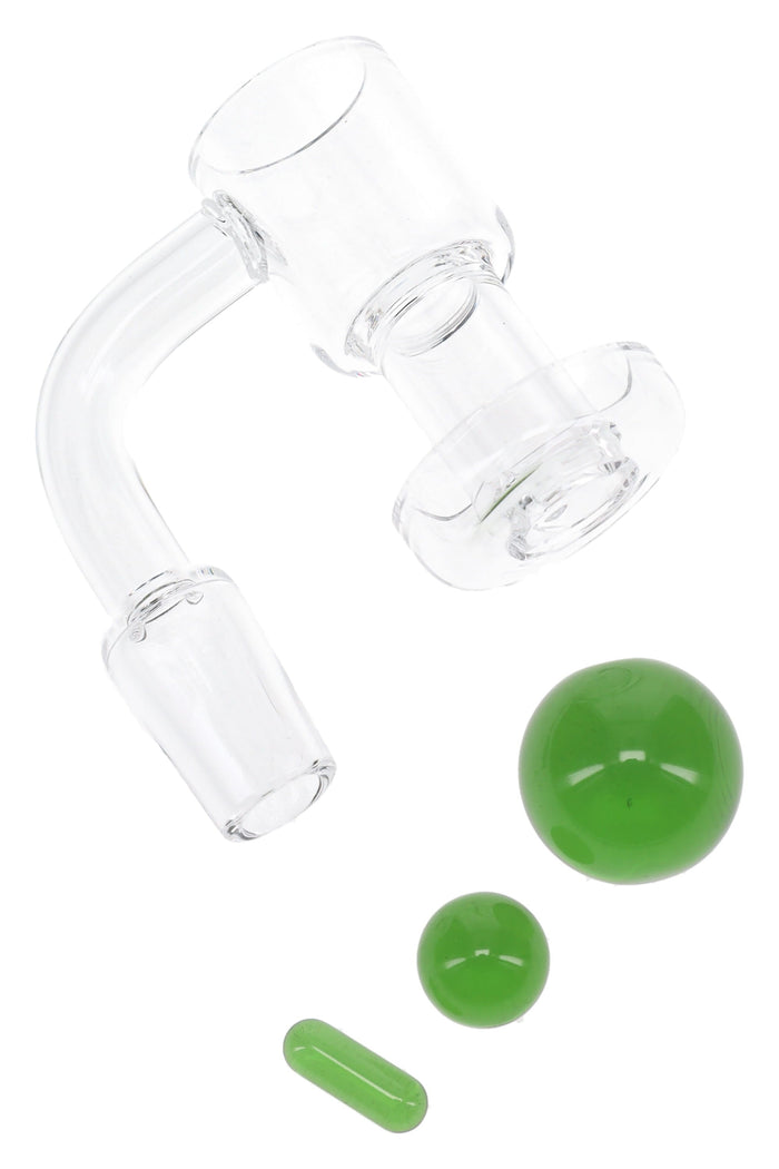 Quartz 14.5 mm Male Terp Slurper Banger – 2 mm Thick, Green