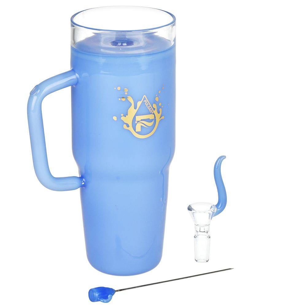 Pulsar Stonely Cup Glass Water Pipe | 8.5" | 14mm F - Discreet Smoker
