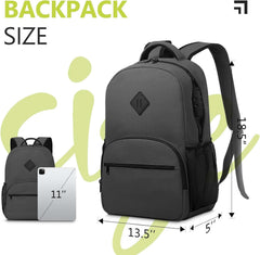 OZCHIN Smell Proof Backpack with Combination Lock, Double Sealed Zipper Classicssmell Proof Travel Backpack, Large Capacity Smell Proof Container Carbon Enduring, Great Gifts for Men Women