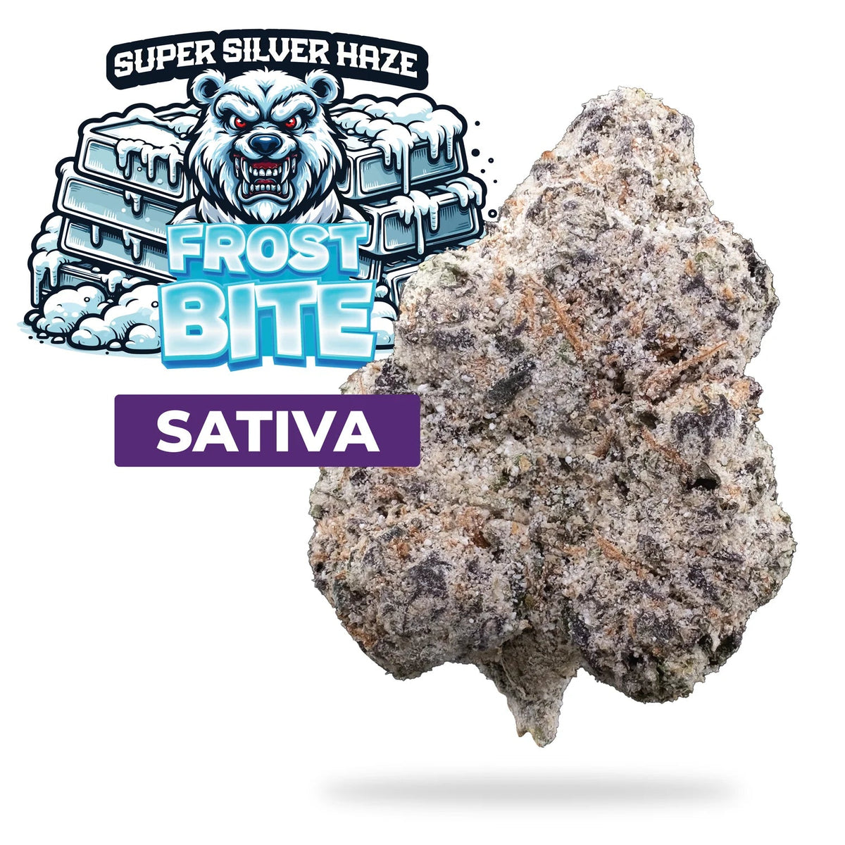 THCA FLOWER - XHALE - SUPER SILVER HAZE - SNOW CAPS - Discreet Smoker