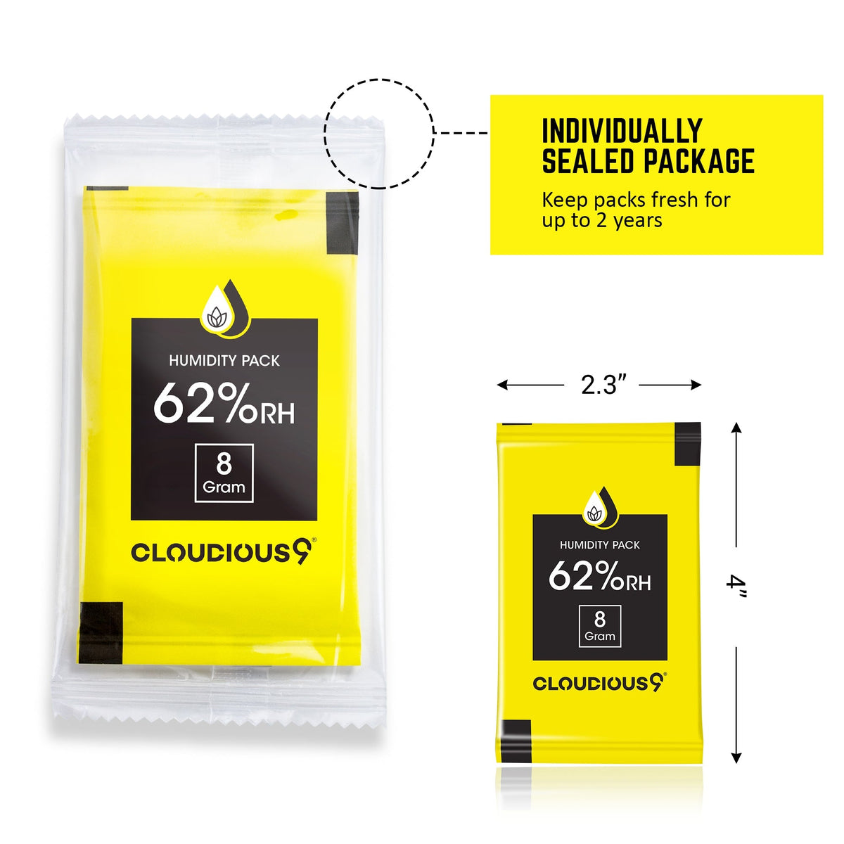 62% 2-Way Humidity Pack Regulator - 12 Count - Discreet Smoker
