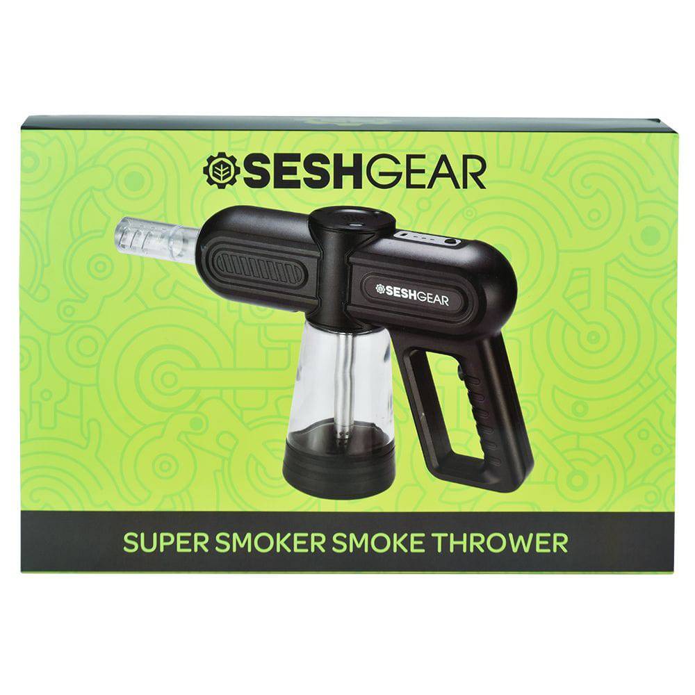 SeshGear Super Smoker Smoke Thrower Water Pipe - 1500mAh / Black - Discreet Smoker