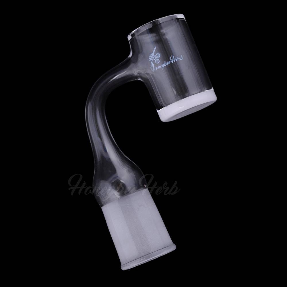 HONEY & MILK BEVEL QUARTZ BANGER- 90° DEGREE | BL - Discreet Smoker