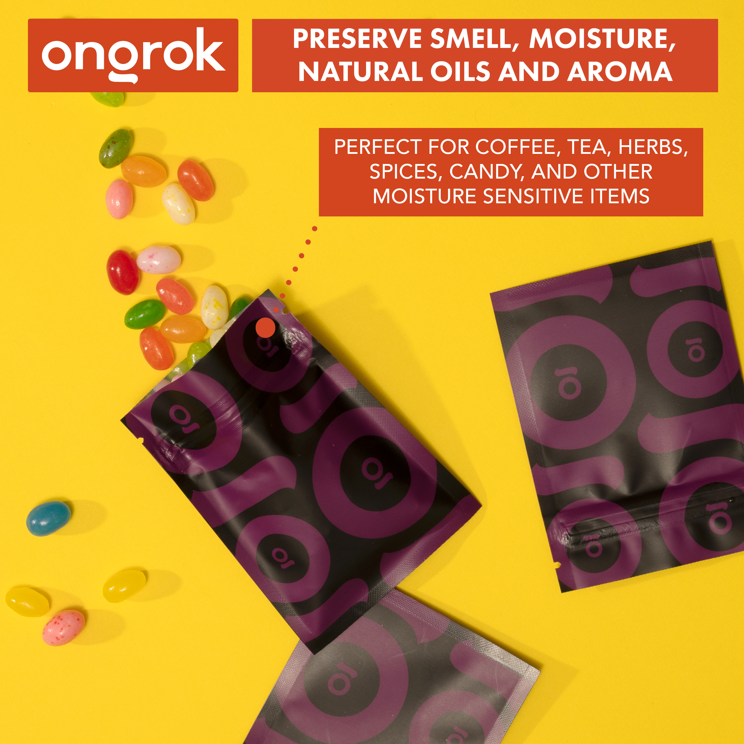 Ongrok Color-Coded Mylar Bags