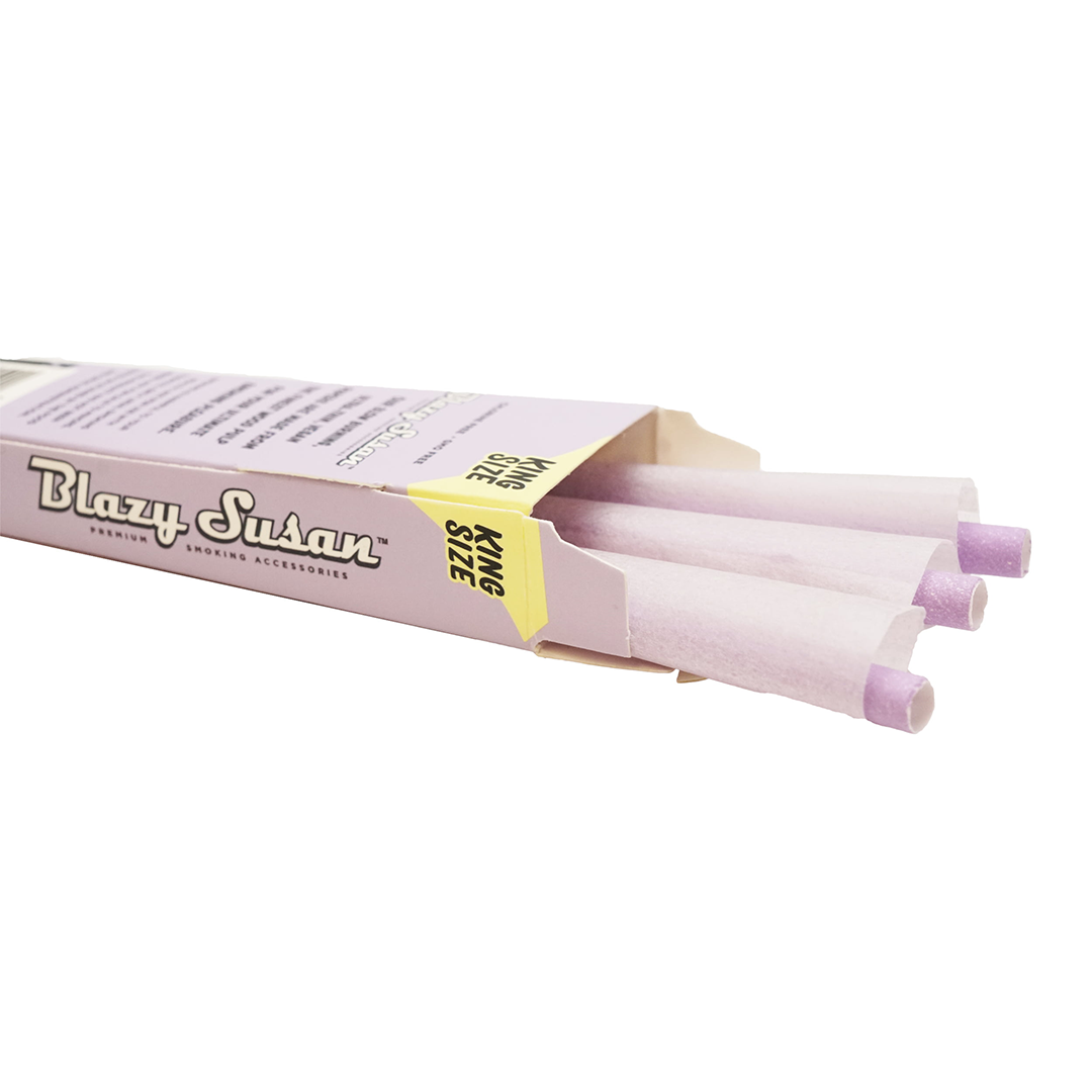 Blazy Susan Purple Paper Cones - Discreet Smoker