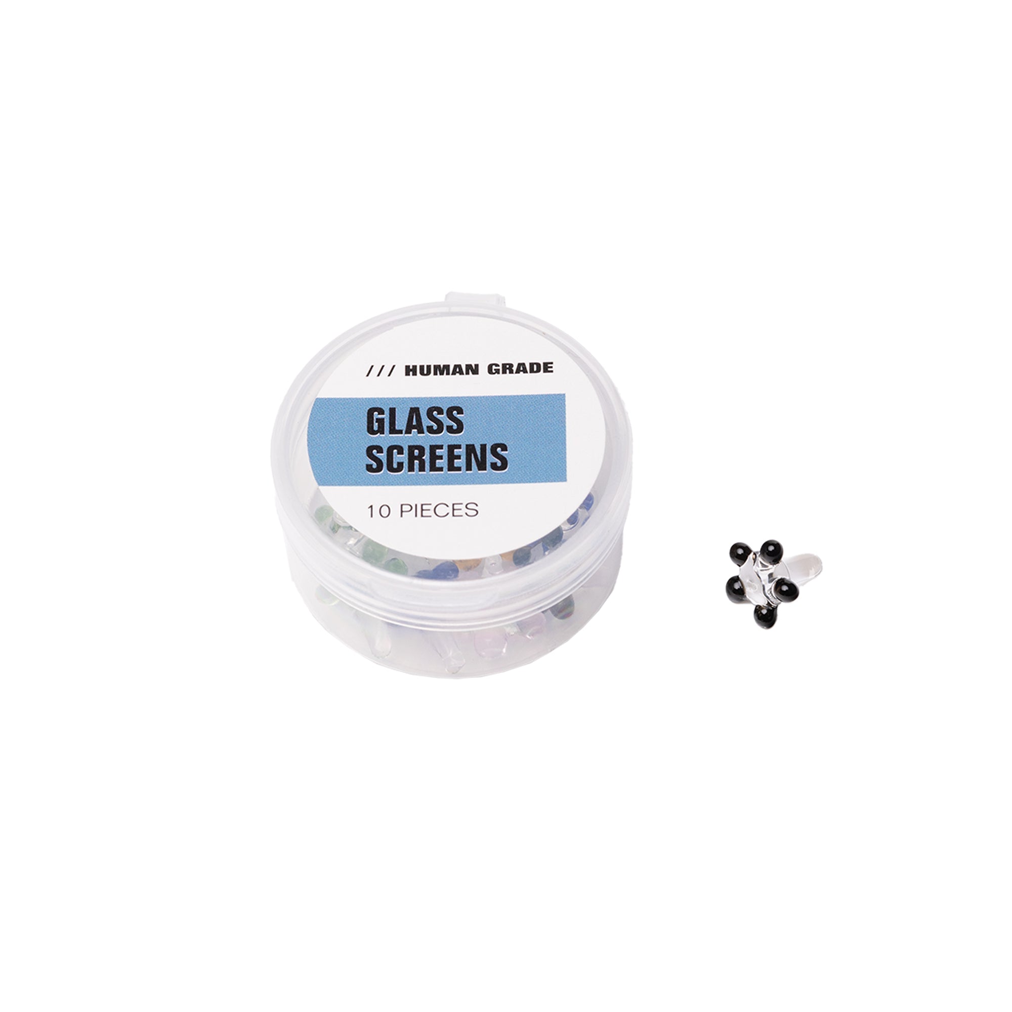 Human Grade Glass Pipe Screens - Discreet Smoker