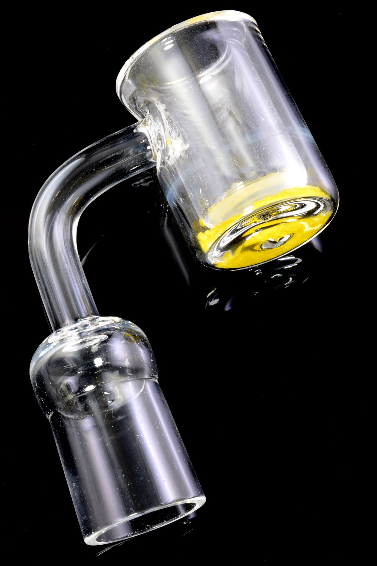 Quartz 14.5 mm Male 90° Thermochromic Banger – Domeless - Discreet Smoker