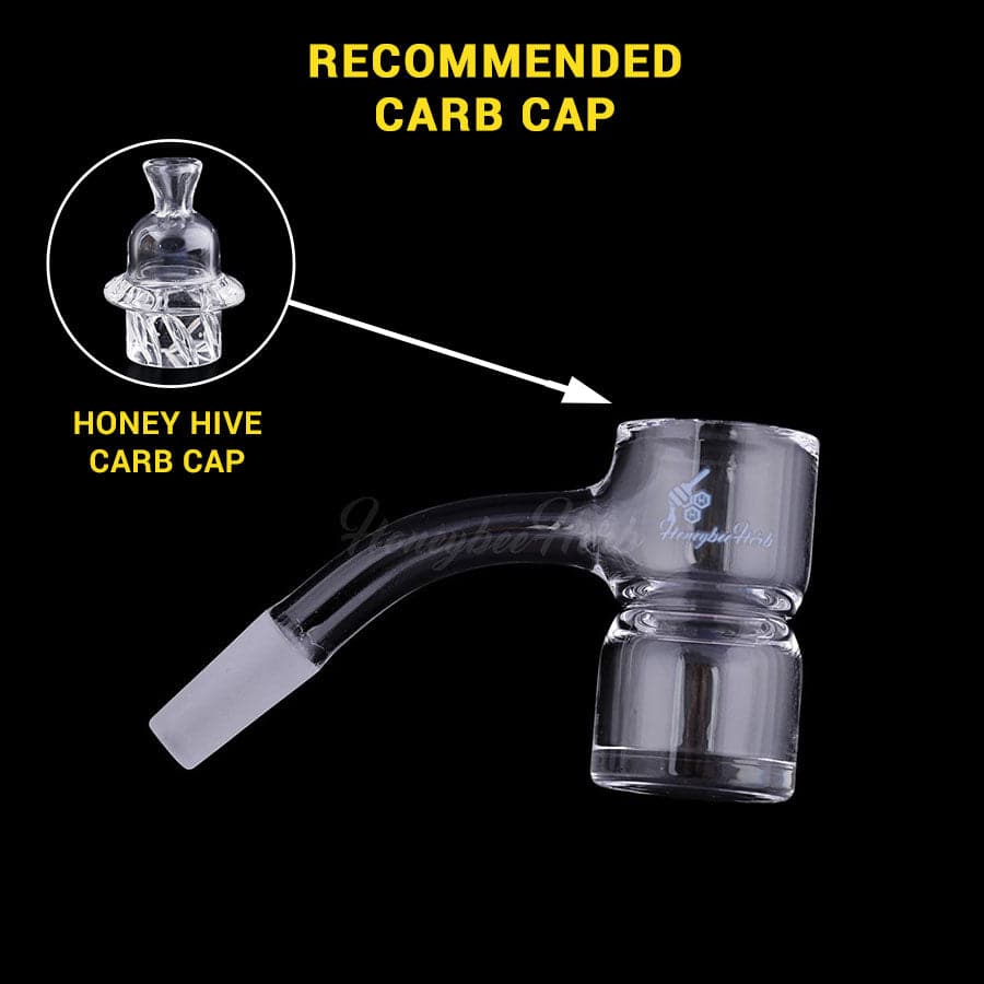 HONEY BEVEL SPLASH BUCKET QUARTZ BANGER - 45° DEGREE | BL - Discreet Smoker