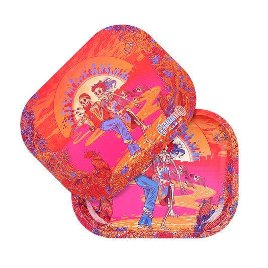 Grateful Dead x Pulsar Mini Rolling Tray & Lid Kit - Sunset Dance / 7"x5.5" - Discreet Smoker