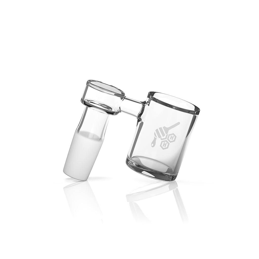 ORIGINAL BEVEL SIDECAR QUARTZ BANGER - 90° DEGREE | YL - Discreet Smoker