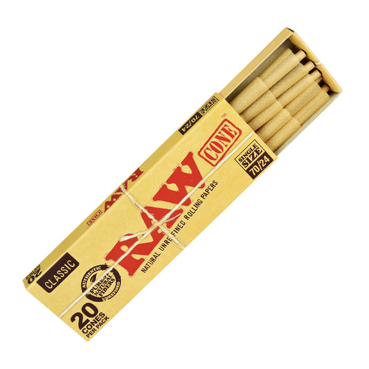 RAW Classic Single Size Cones - Discreet Smoker