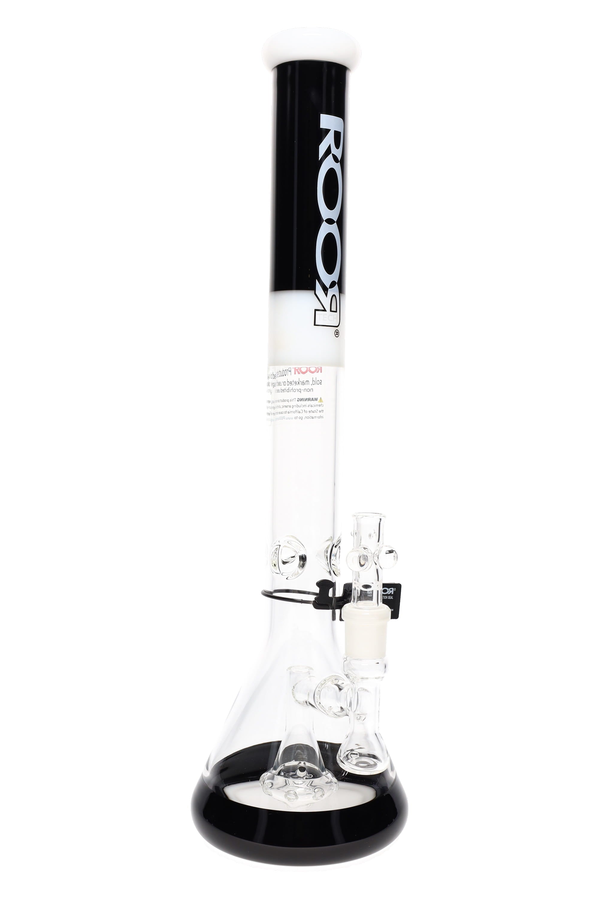 ROOR Tech 18″ Multicolor Beaker Bong with Showerhead Perc – 5 mm Thick - Discreet Smoker