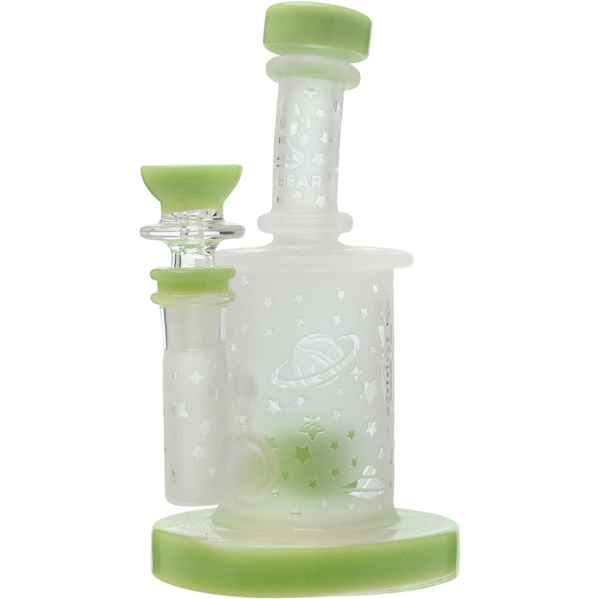 Calibear Sandblasted Flower Of Life Mini Can Bong - Discreet Smoker