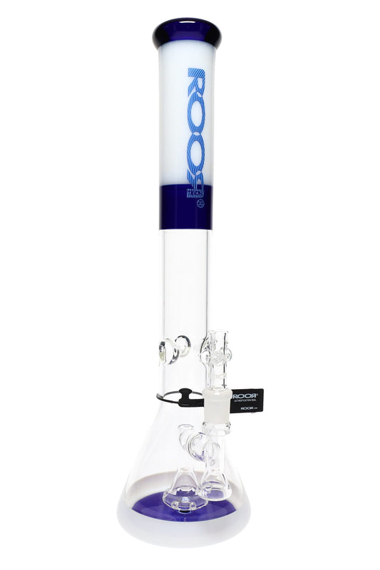 ROOR Tech 18″ Stemless Beaker Bong with Showerhead Perc – Assorted Colors - Discreet Smoker