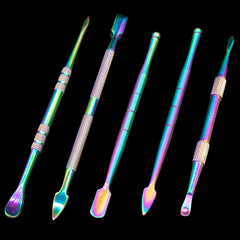 Iridescent Titanium Dabber Set with Silicone Dish and Case