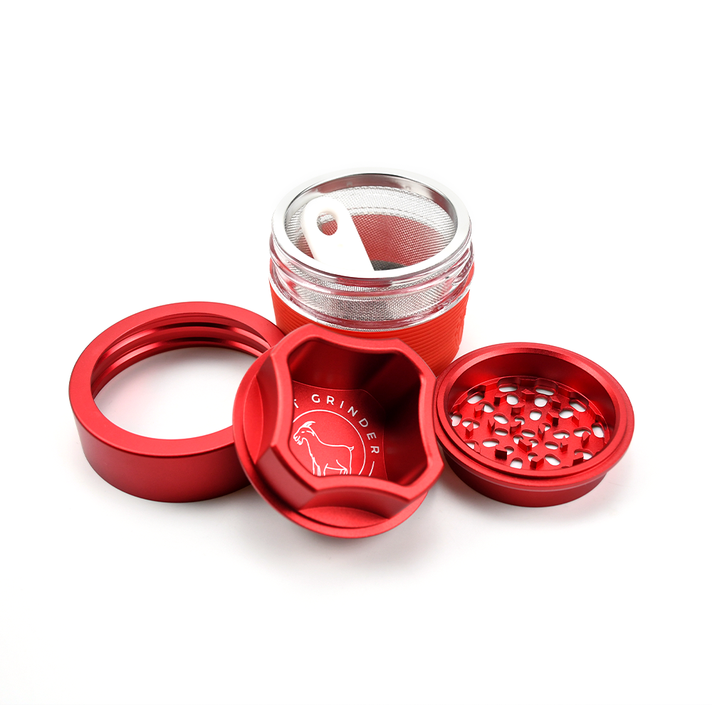 4 Piece Aluminum Herb Grinder | AITH v.I – OG - Discreet Smoker