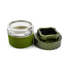 4 Piece Aluminum Herb Grinder | AITH v.I – OG - Repeat Pattern - Discreet Smoker