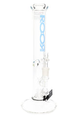 ROOR Tech 14″ Straight Tube Bong with Showerhead Perc – 5 mm Clear - Discreet Smoker