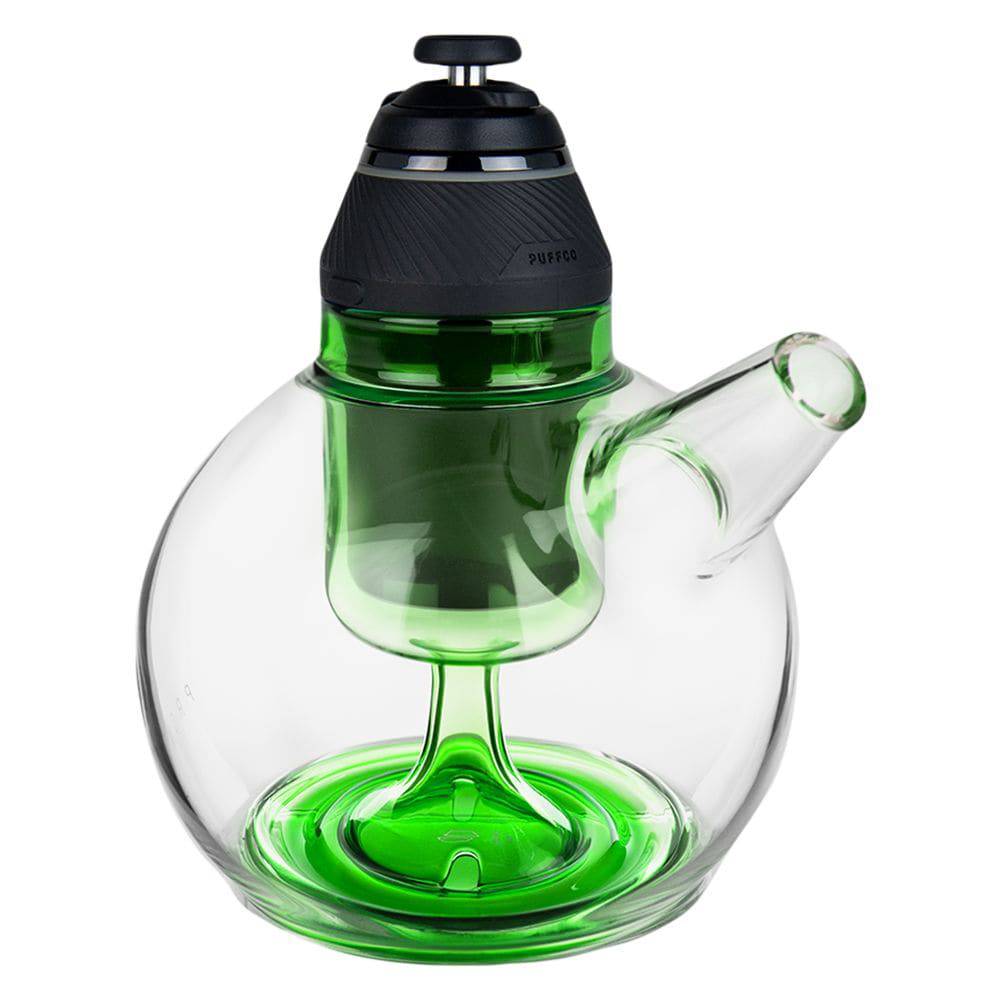 Puffco Proxy Ripple Glass Bubbler Attachment - 3.5" / Sage - Discreet Smoker