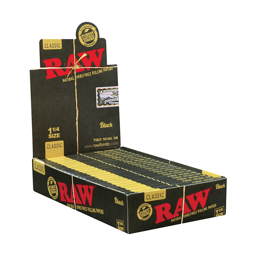 RAW Classic Black Rolling Papers - Discreet Smoker
