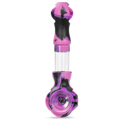 Hybrid Silicone and Glass Spoon with Translucent Chamber by 3 Gates Global - Discreet Smoker