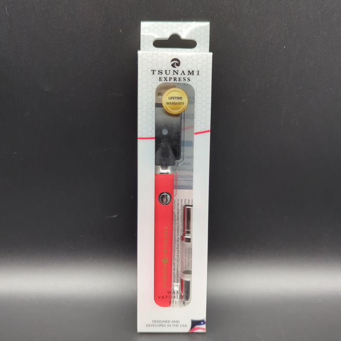 Tsunami 350 mAH Battery + Wax Vaporizer, Red