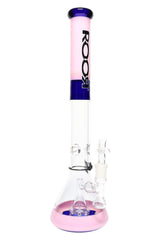 ROOR Tech 18″ Multicolor Beaker Bong with Showerhead Perc – 5 mm Thick - Discreet Smoker