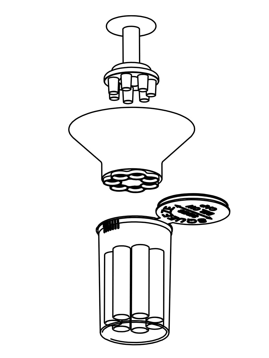 GRAV®  7-Pack Filling System - Discreet Smoker