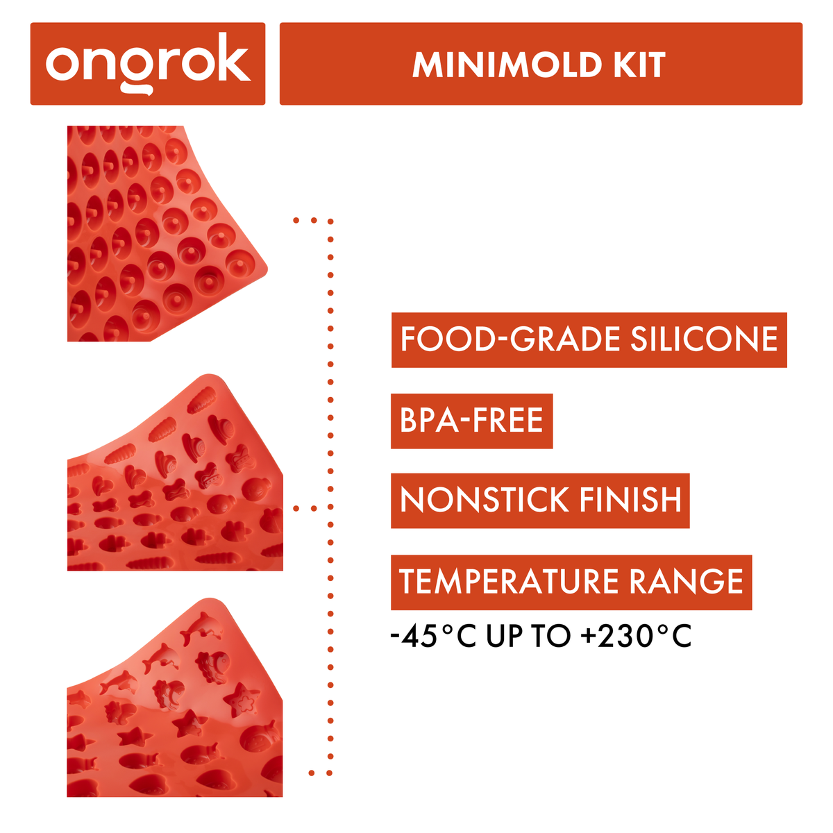 Ongrok Silicone Gummy Molds with Droppers - Discreet Smoker