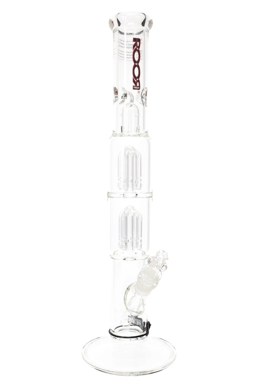 ROOR Tech 17″ Straight Shooter with Double Tree Percs – 5 mm Thick - Discreet Smoker