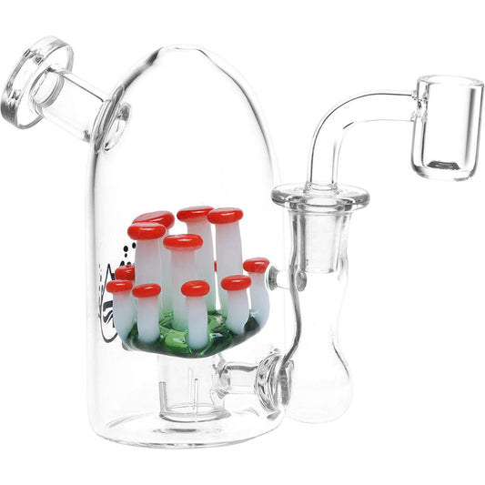 Pulsar There's Not Mushroom Left In Here Mini Glass Dab Rig - 4.75" / 14mm F - Discreet Smoker