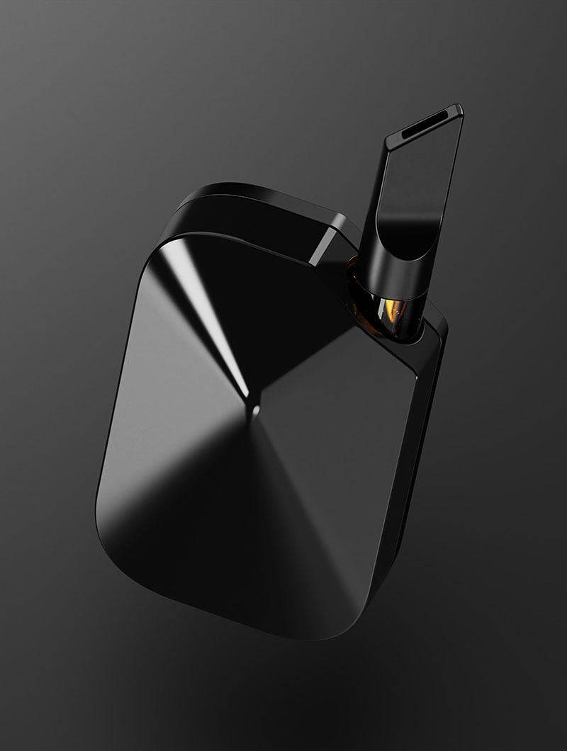 Vessel Compass Rise [Obsidian] 510 Battery - Discreet Smoker