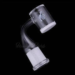HONEY & MILK BEVEL QUARTZ BANGER - 90° DEGREE | YL - Discreet Smoker