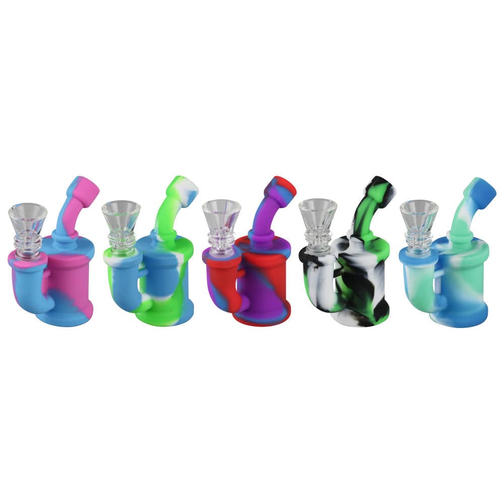 Mini Silicone Bong - Discreet Smoker
