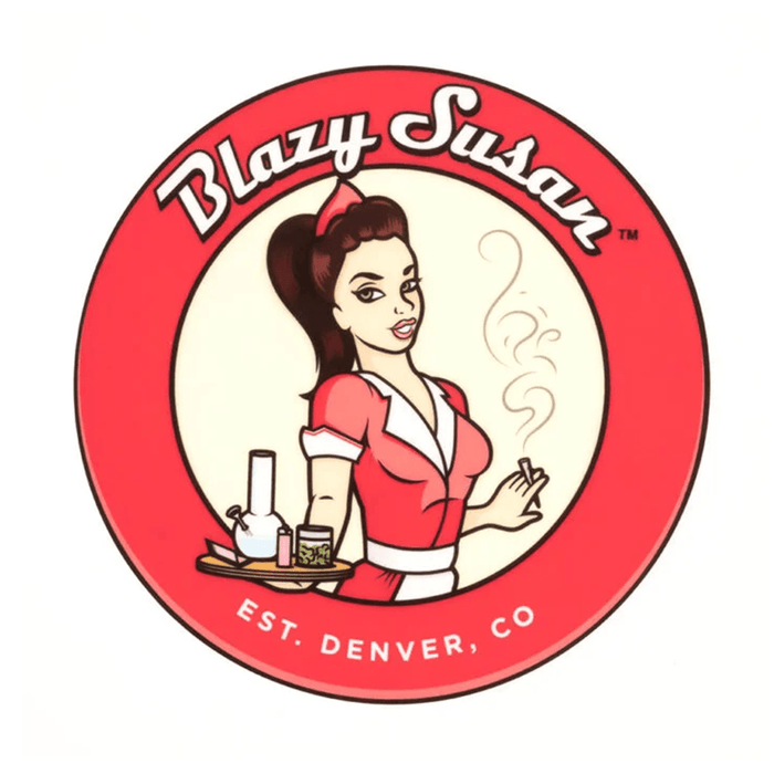 Blazy Susan 8"  Dab Pads, Red