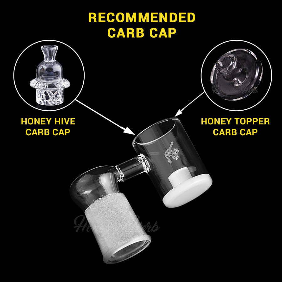 HONEY & MILK CORE REACTOR SIDECAR QUARTZ BANGER - 90° DEGREE | YL - Discreet Smoker