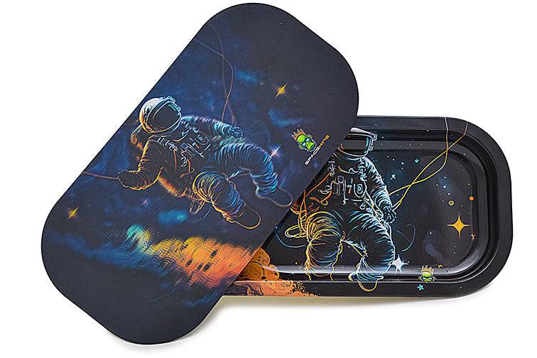 Space King 3D Holographic Slim Tray Kit (5 Designs) - Discreet Smoker